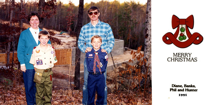 Hunter joins Cub Scouts, Banks joins Boy Scouts; largest one man construction site begins taking shape.