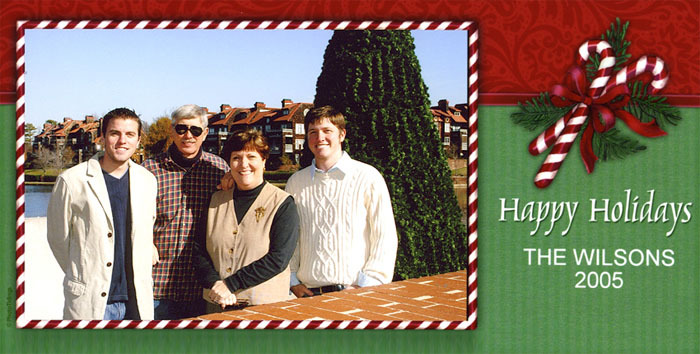 Everyone poses in front of Hunter's first home, Lakeshore Village in the University area.